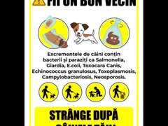 Indicator pentru excrementele de caini